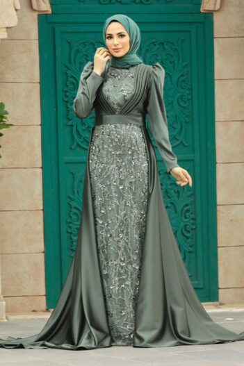 لباس بلند – لباس مجلسی زنانه نوا استایل Neva Style با کد EGS-23082