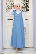 لباس بلند – لباس مجلسی زنانه نوا استایل Neva Style با کد MDL-19019