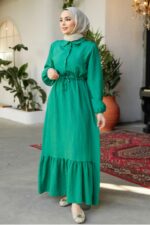 لباس بلند – لباس مجلسی زنانه نوا استایل Neva Style با کد ANT-23181