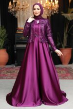 لباس بلند – لباس مجلسی زنانه نوا استایل Neva Style با کد FY-25881