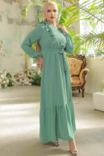 لباس بلند – لباس مجلسی زنانه نوا استایل Neva Style با کد MMR-659