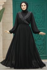 لباس بلند – لباس مجلسی زنانه نوا استایل Neva Style با کد PPL-22153