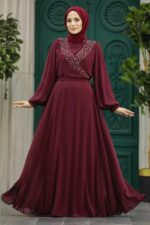 لباس بلند – لباس مجلسی زنانه نوا استایل Neva Style با کد PPL-22153