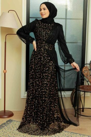 لباس بلند – لباس مجلسی زنانه نوا استایل Neva Style با کد ARM-5696