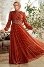 لباس بلند – لباس مجلسی زنانه نوا استایل Neva Style با کد PPL-50151