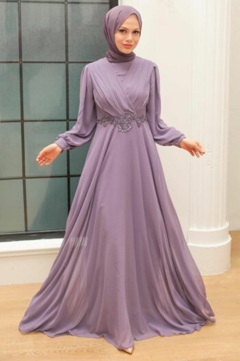 لباس بلند – لباس مجلسی زنانه نوا استایل Neva Style با کد OZD-3435