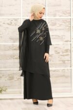 لباس بلند – لباس مجلسی زنانه نوا استایل Neva Style با کد ETC-3469