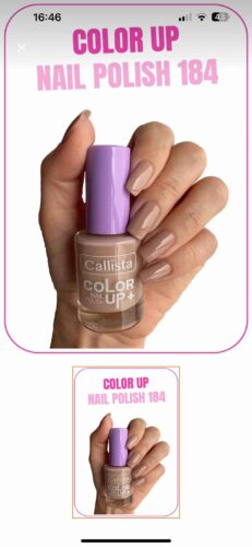 لاک ناخن  کالیستا Callista اورجینال NAIL COLOR UP photo review