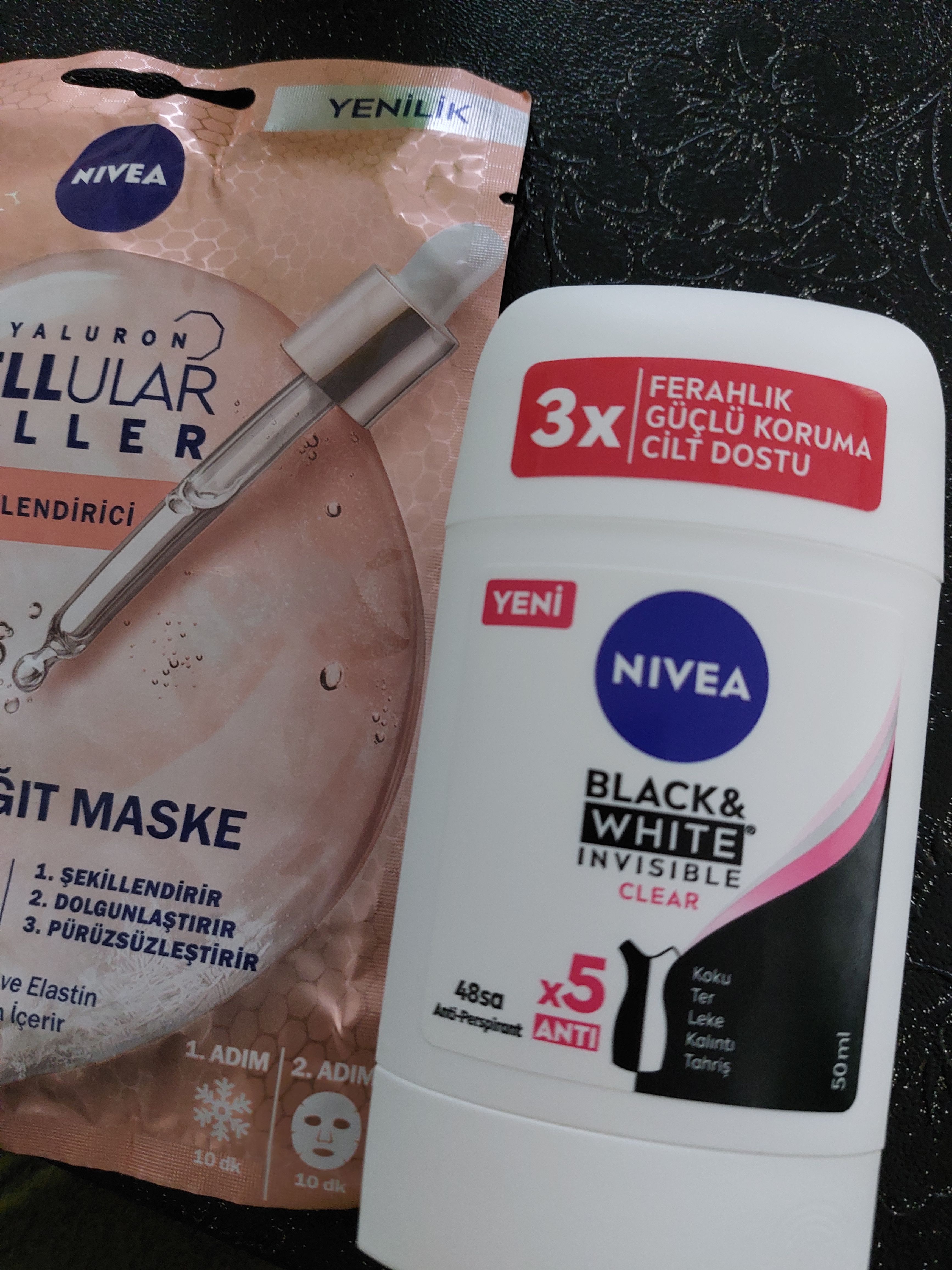 دئودورانت ve Roll On زنانه نیووا اورجینال Nivea Bayan Invisible Black White Clear photo review