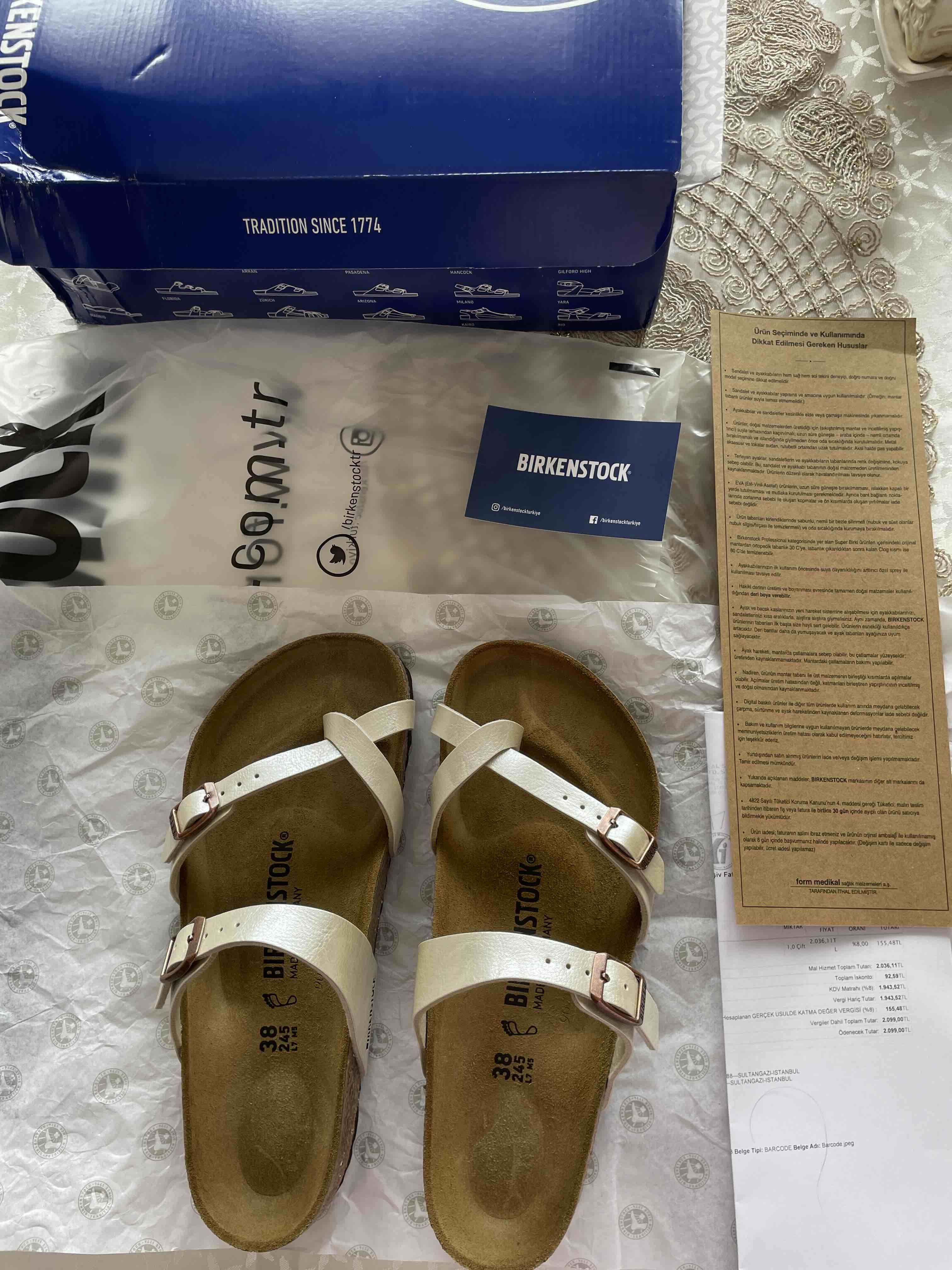 دمپایی زنانه بیرکن استاک Birkenstock اورجینال 71661 photo review