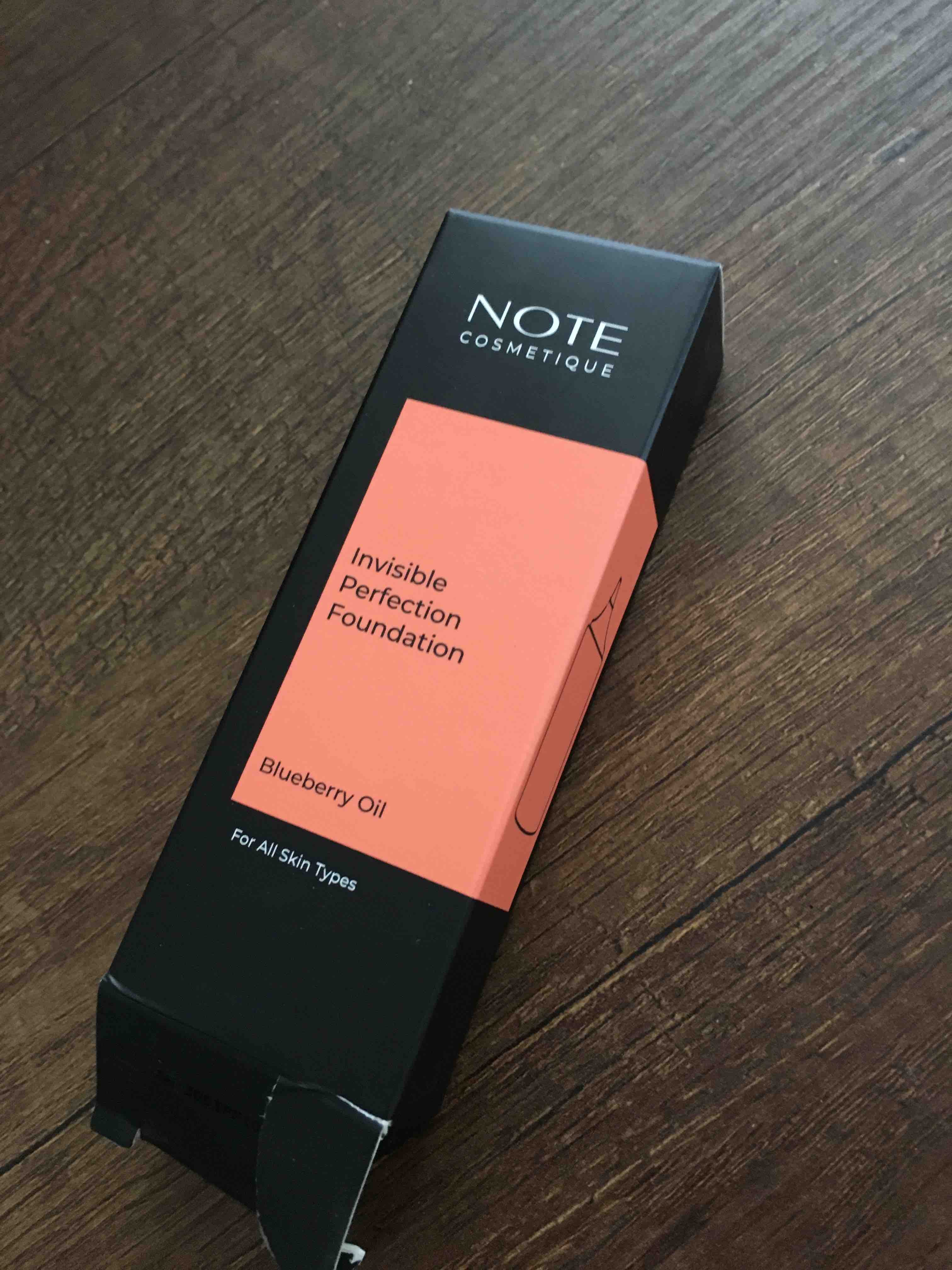 فاندیشن  آرایشی بهداشتی نوت Note Cosmetics اورجینال FND INVISIBLE PERF photo review