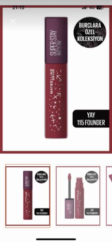 رژ لب  میبلین نیویورک Maybelline New York اورجینال ZDCMTTRJ photo review