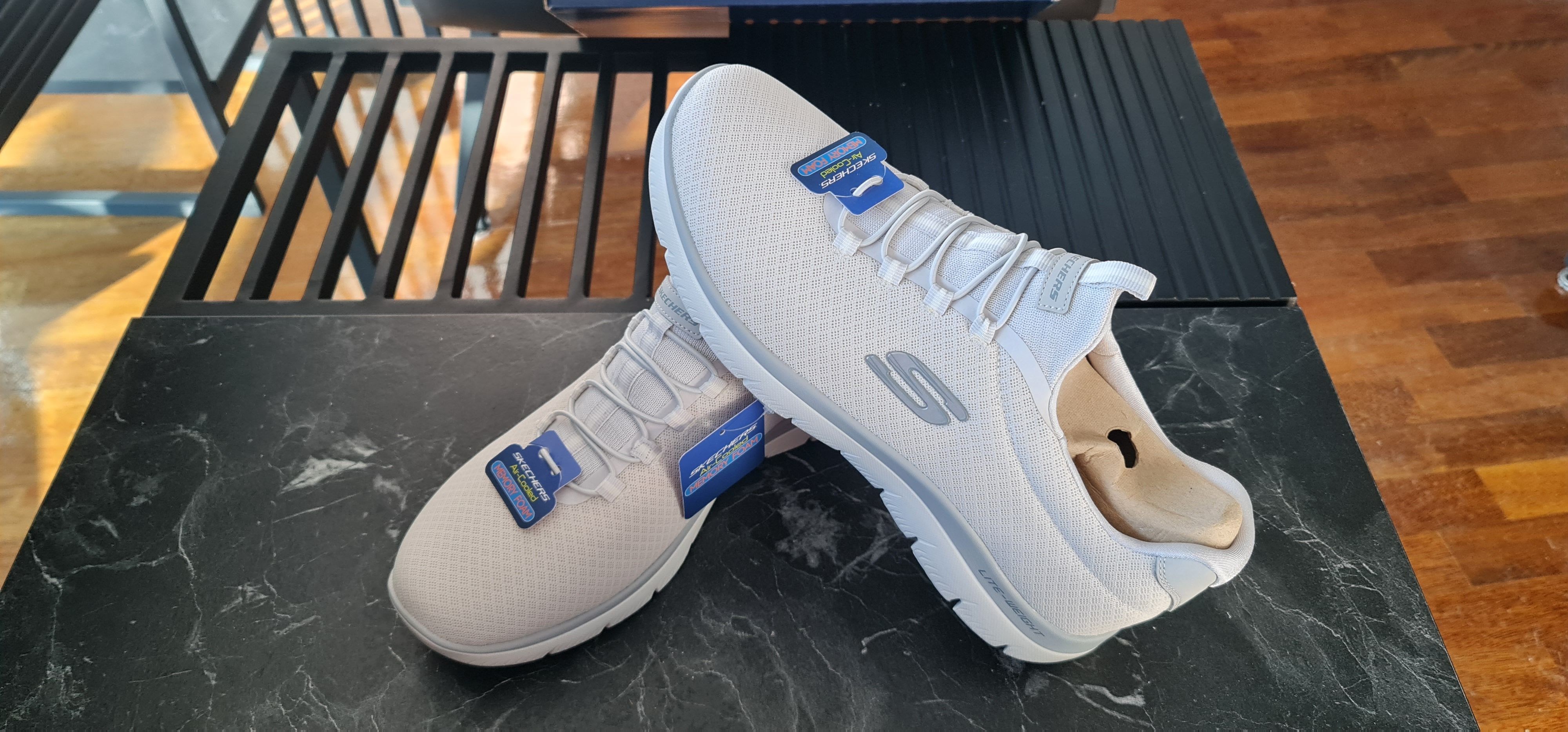 اسنیکر مردانه اسکیچرز Skechers اورجینال 52811TK WLGY photo review