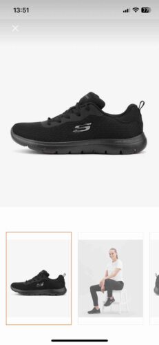 کتانی تمرین و دویدن زنانه اسکیچرز Skechers اورجینال 149303 BBK photo review